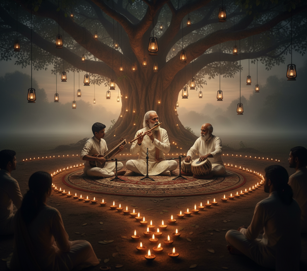 Raag Aghora Kauns: A Complete Guide Hindustani classical raga Aghora Kauns meditative mood